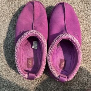 UGG Purple Plush Slip-On Mule
